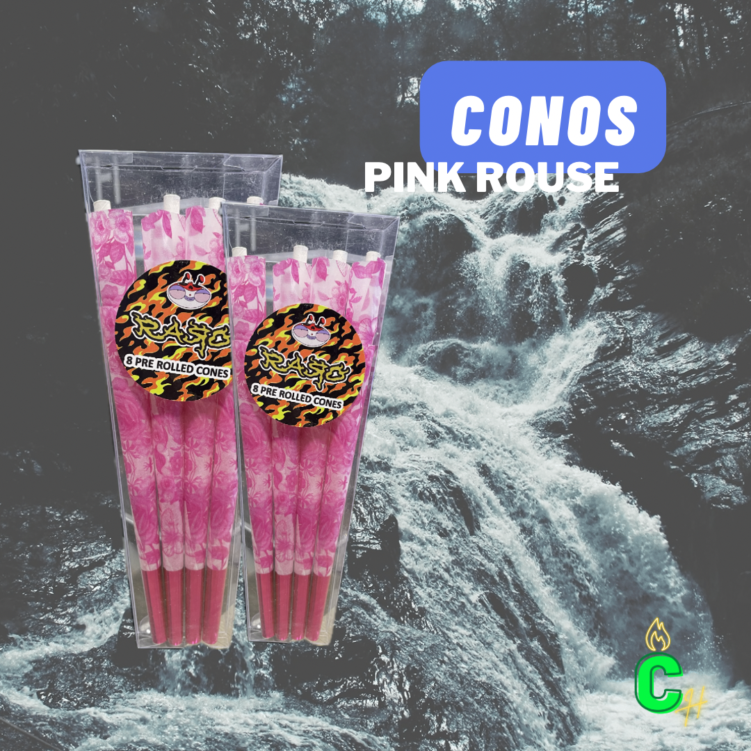 Cono king Size Flores -caja x8-