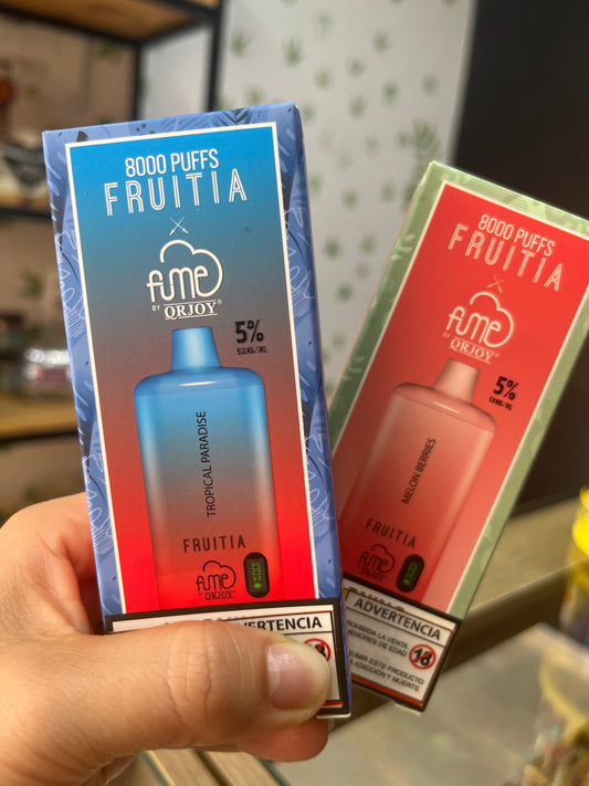 Vape fruitia 8000 puffs