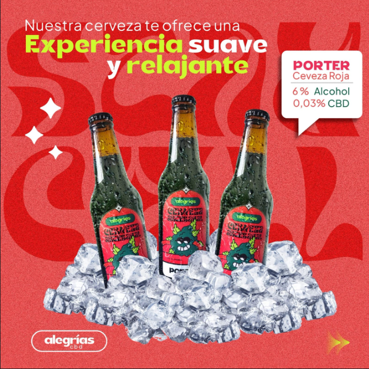 Cerveza Alegrías CBD