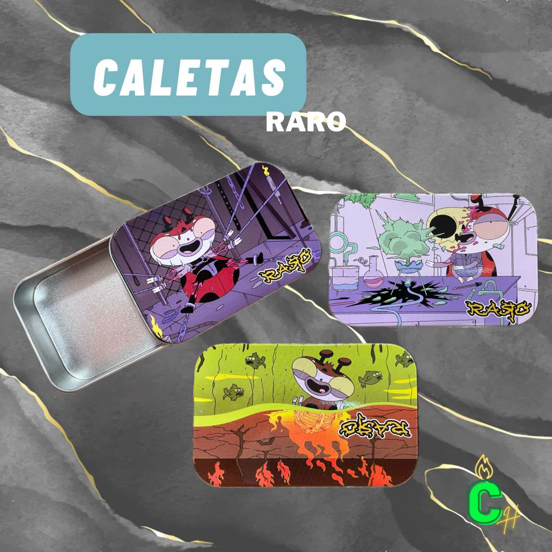 Caja metálica con tapa - RARO