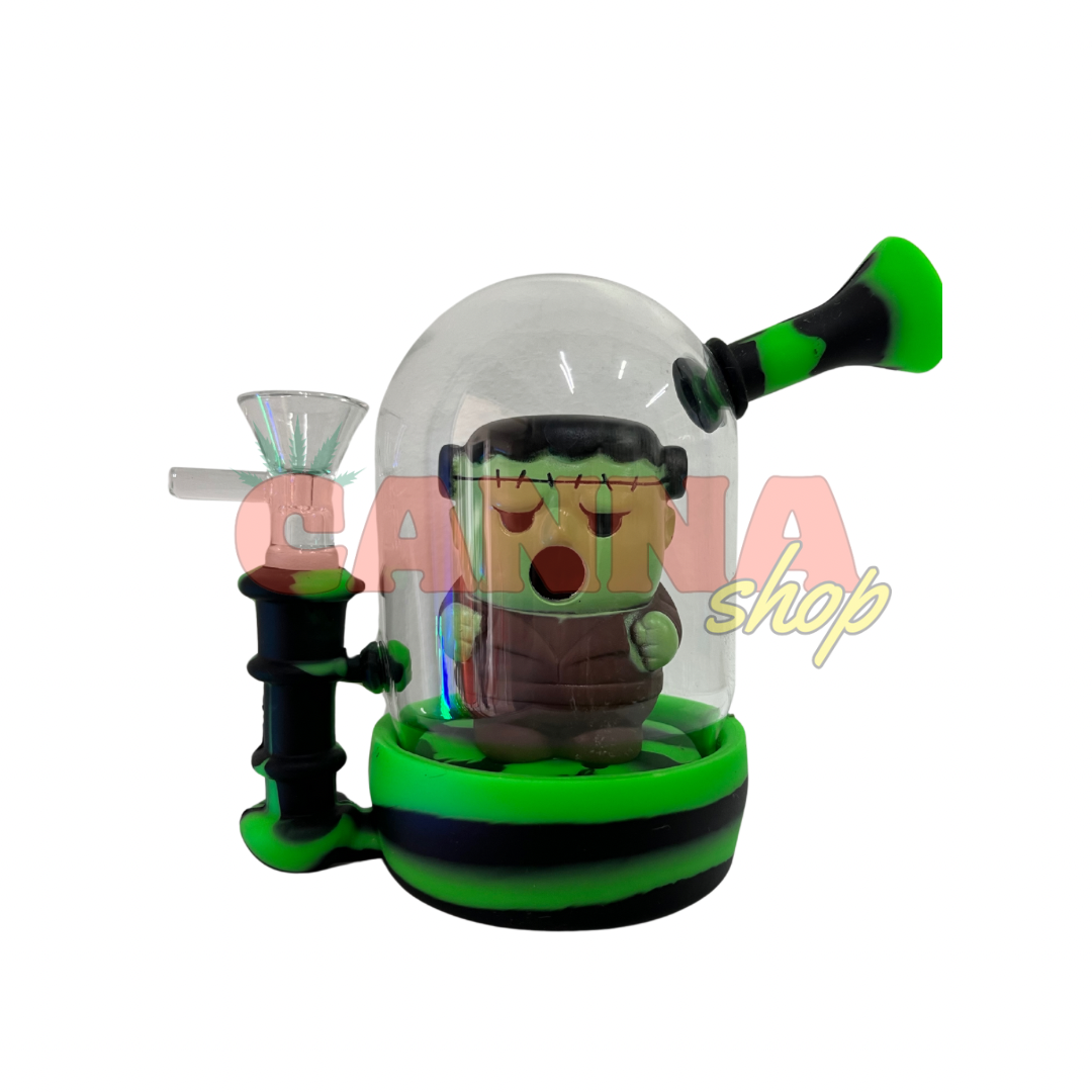 Bong de silicona y cristal - Frankenstein