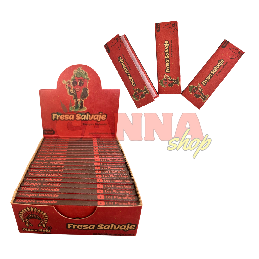 Papeles pluma roja sabor