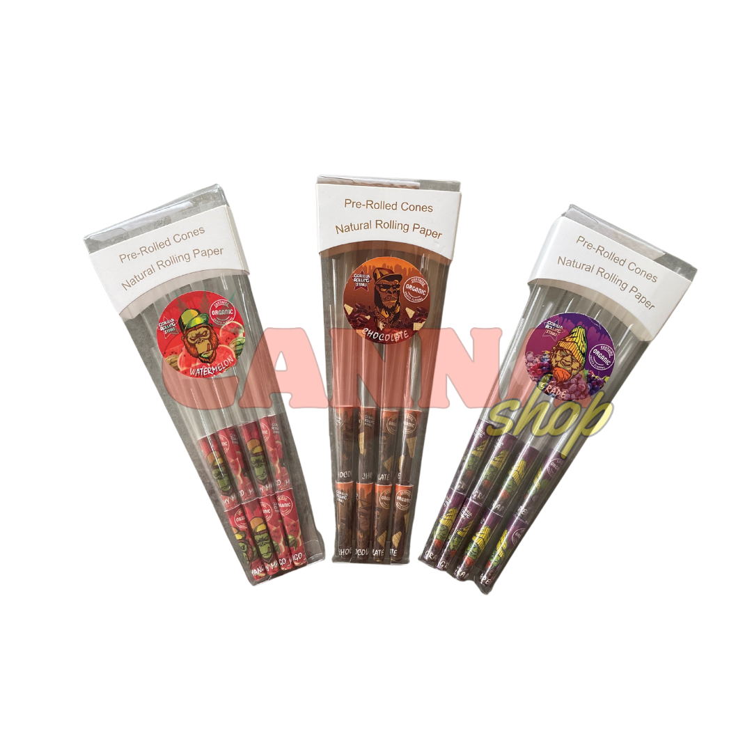 Celulosos Gorilla Rolling Pre-rolled saborizado -caja x8-