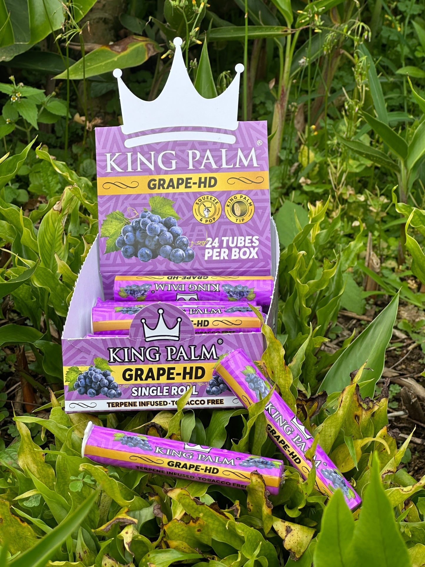 Blunt King Palm Single Tube – Natural y sin tabaco