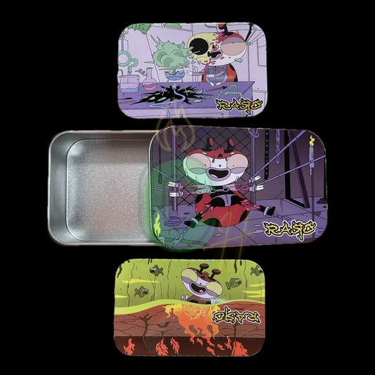 Caja metálica con tapa - RARO