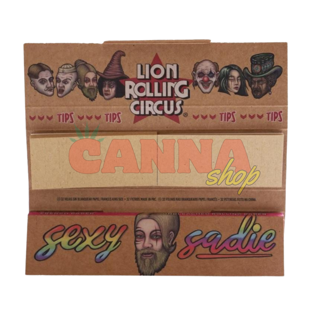 Papeles lion rolling circus French+ filtros tamaño king