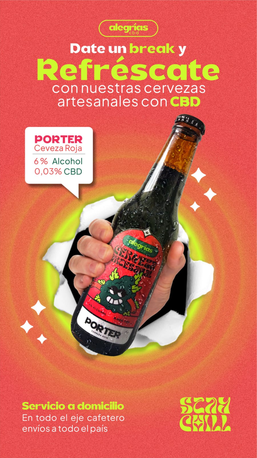Cerveza Alegrías CBD