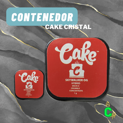 Contenedor de cristal para concentrados