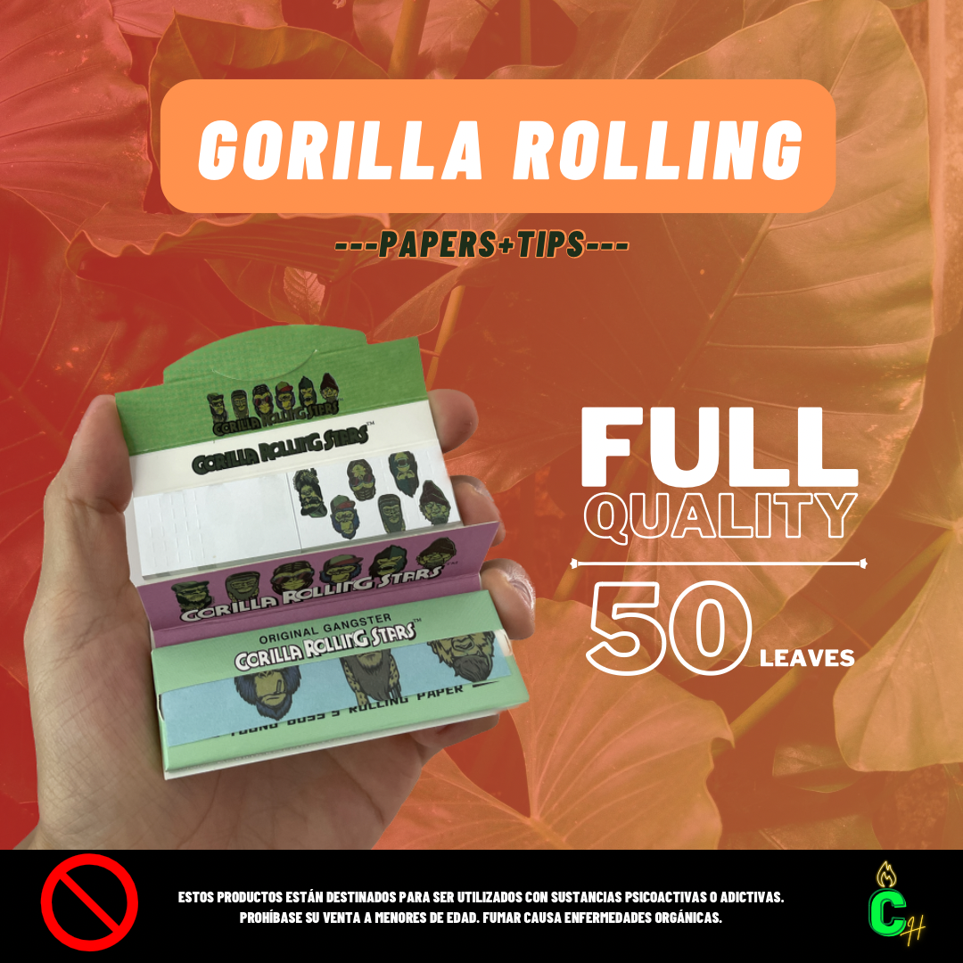 Papel + Tips Gorilla Rolling