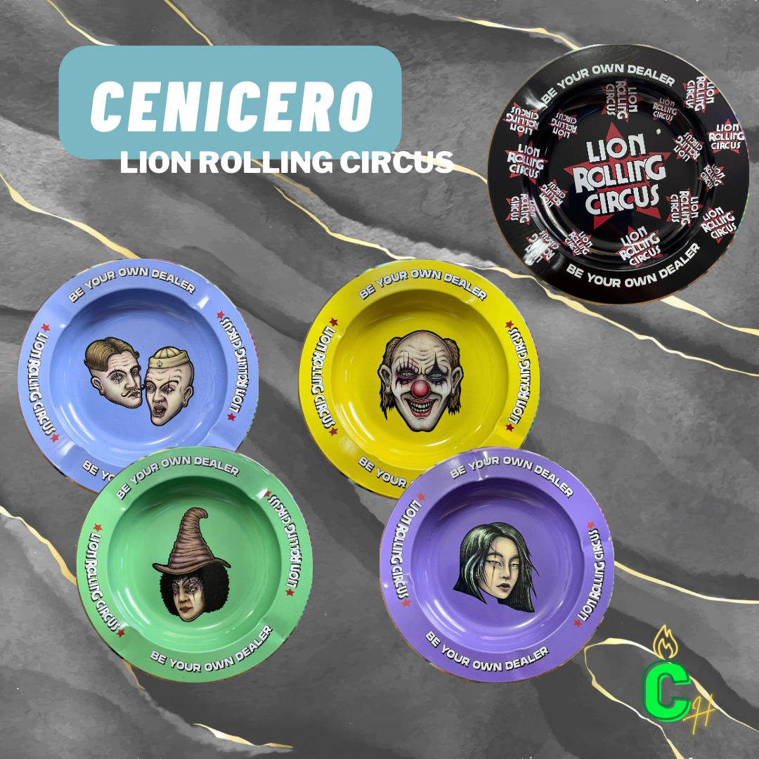 Cenicero Lion Rolling Circus -aluminio-