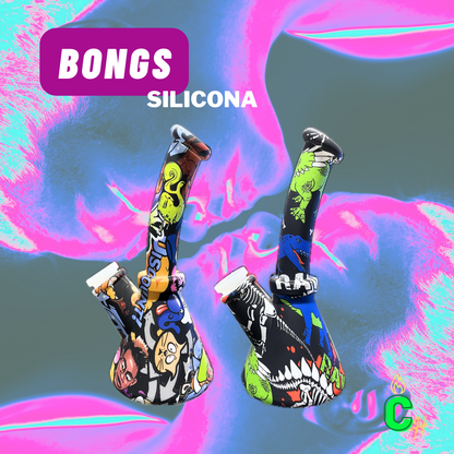 Bongs Silicona tipo Probeta